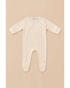 Onesie With Footies Off White