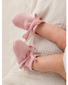 Silk blend Booties Baby Pink