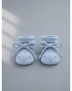 Silk blend Booties Baby Blue