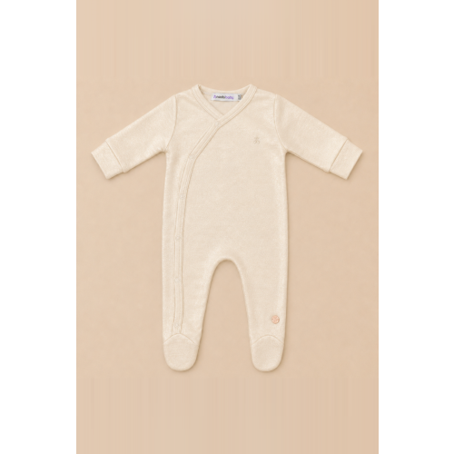 Onesie With Footies Off White