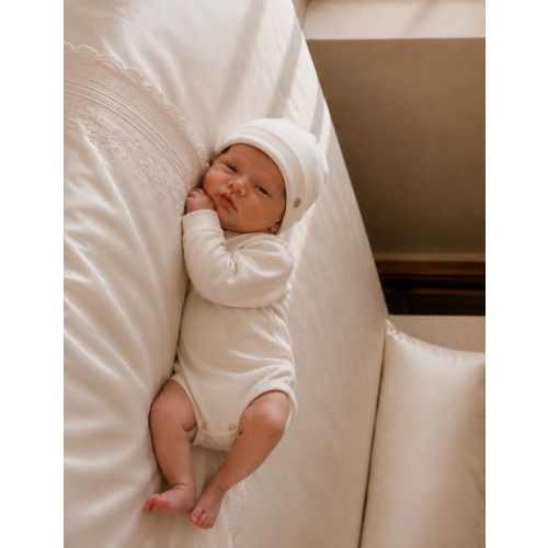 Wrap Romper Silk Blend Off White